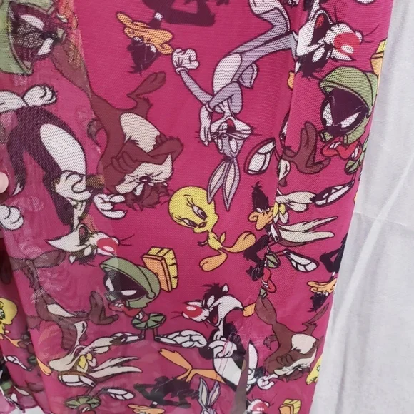 Torrid Looney Tunes Mesh BodyCon Dress Club Rave Punk - Picture 8 of 8
